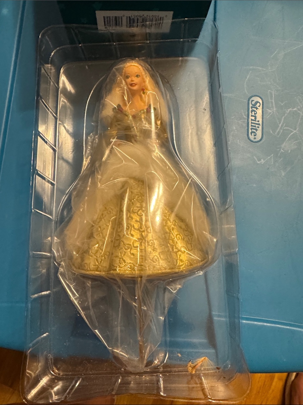 Barbie Gold Christmas Tree Topper Doll